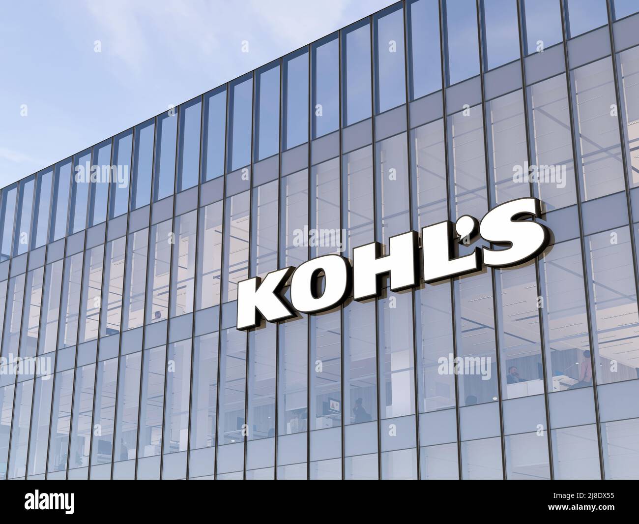 Menomonee Falls, WI, USA. May 2, 2022. Editorial Use Only, 3D CGI. Kohl