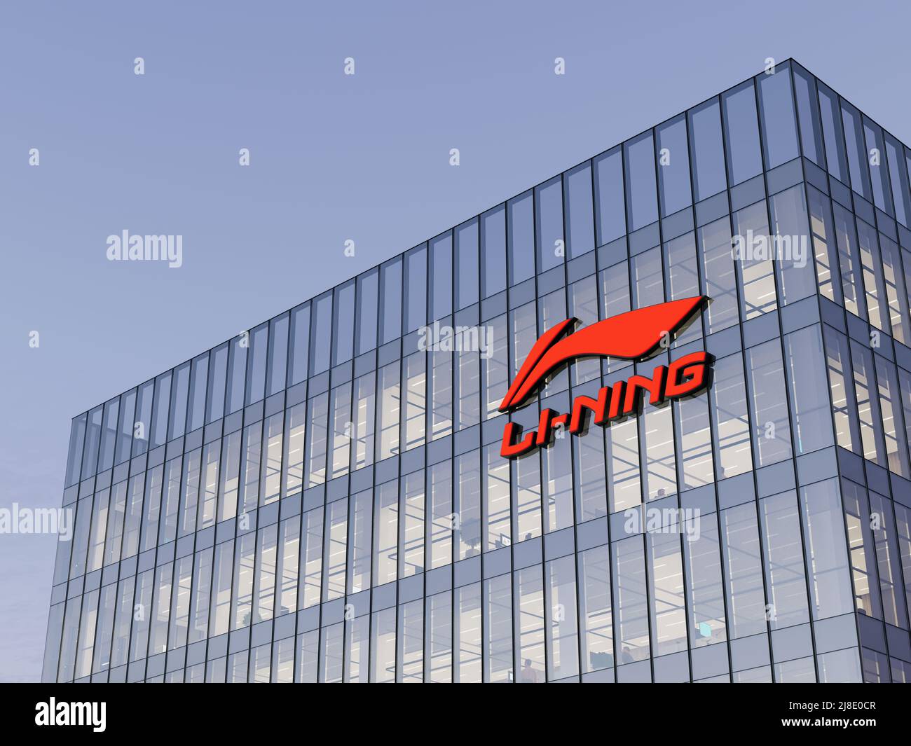 Beijing, China. May 2, 2022. Editorial Use Only, 3D CGI. Li-Ning ...