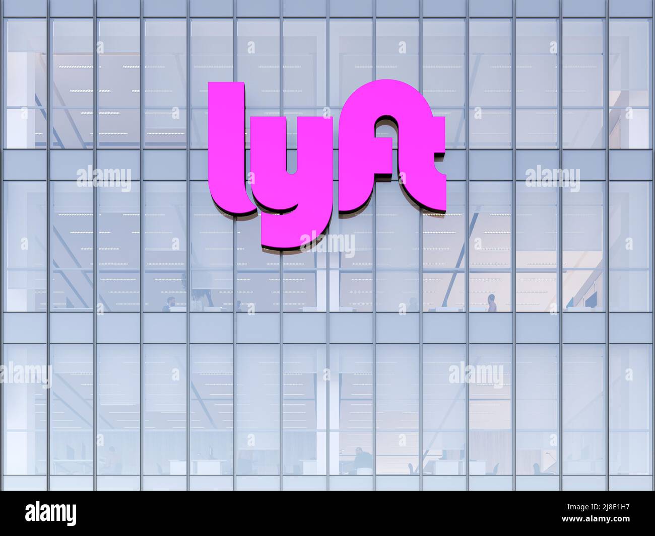 San Francisco, CA, USA. May 2, 2022. Editorial Use Only, 3D CGI. Lyft