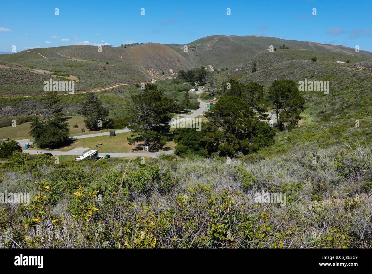 Islay creek campground and Hiking trails in Montaña de Oro State Park