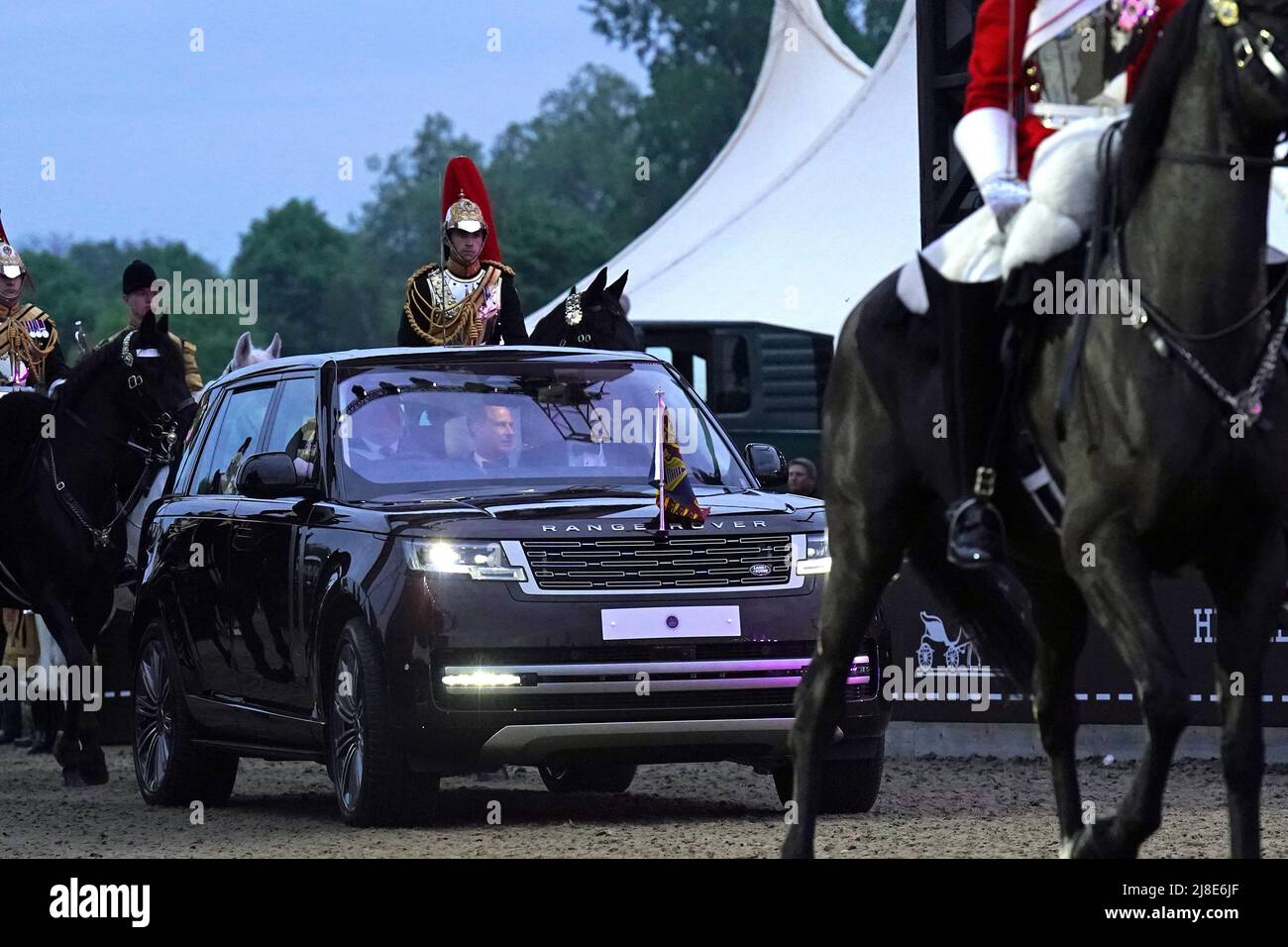 Queen Elizabeth Ii Arrives For The A Gallop Through History Platinum Jubilee Celebration At The Royal Windsor Horse Show At Windsor Castle Picture Date Sunday May 15 22 Stock Photo Alamy