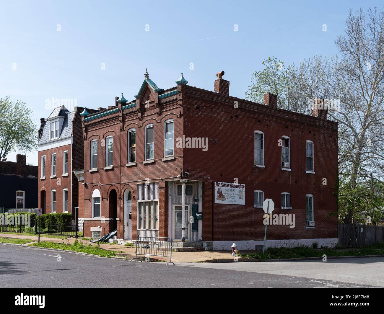 Residential buildings in St. Louis south city Stock Photo