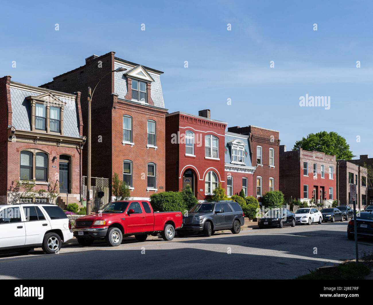 Residential buildings in St. Louis south city Stock Photo