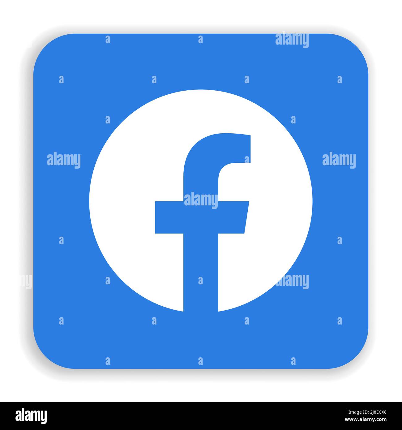 Facebook social media app icon Stock Vector Image & Art - Alamy