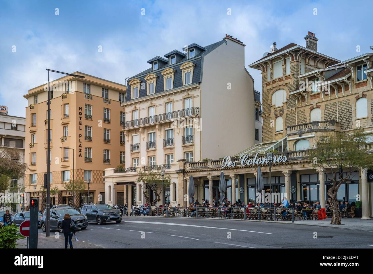Biarritz, France, April 18, 2022. The Grande Plage in the city of Biarritz, in France. Stock Photo
