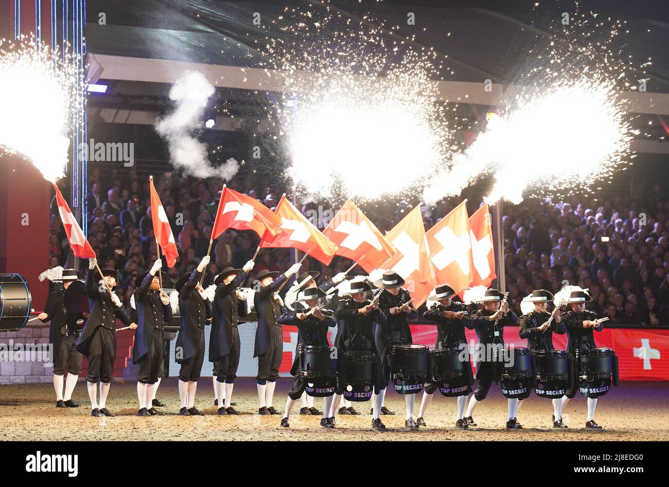 Top Secret Drum Corps perform during the A Gallop Through History