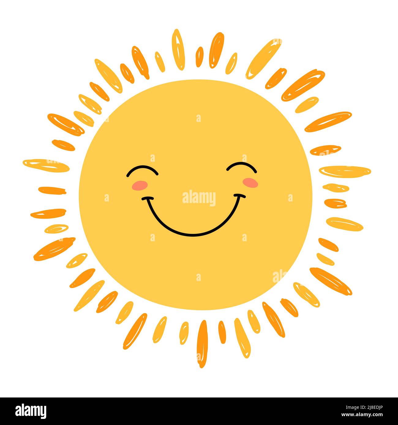 Face sun hand drawn clipart hi-res stock photography and images - Alamy