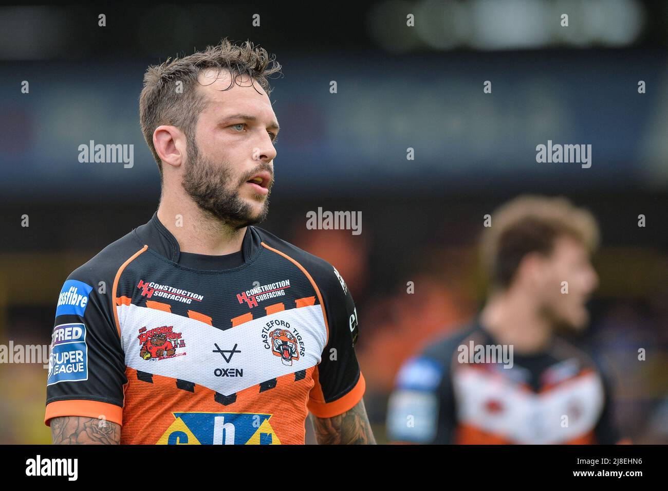 Castleford, England - 15th May 2022 - Gareth O'Brien of Castleford Tigers. Rugby League Betfred Super League  Castleford Tigers vs Hull Kingston Rovers at The Mend-A-Hose Stadium, Castleford, UK  Dean Williams Stock Photo