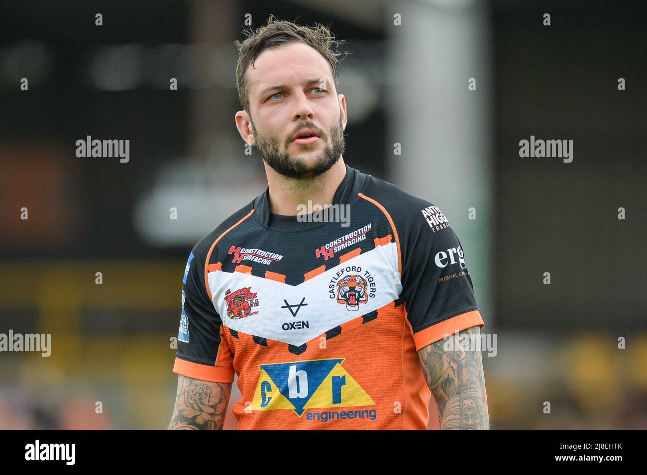 Castleford, England - 15th May 2022 - Gareth O'Brien of Castleford Tigers. Rugby League Betfred Super League  Castleford Tigers vs Hull Kingston Rovers at The Mend-A-Hose Stadium, Castleford, UK  Dean Williams Stock Photo