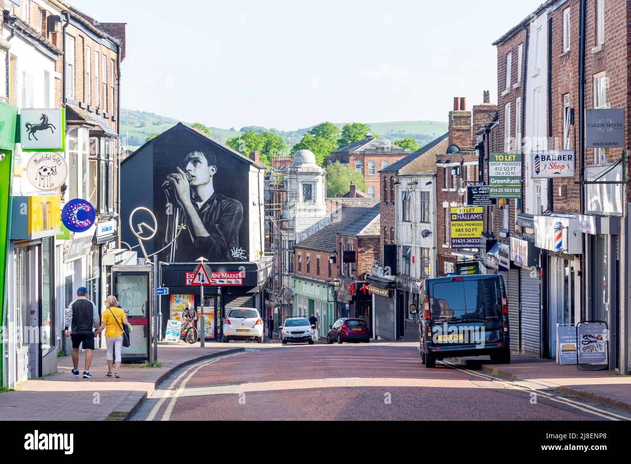 Mill Street, Macclesfield, Cheshire, England, United Kingdom Stock