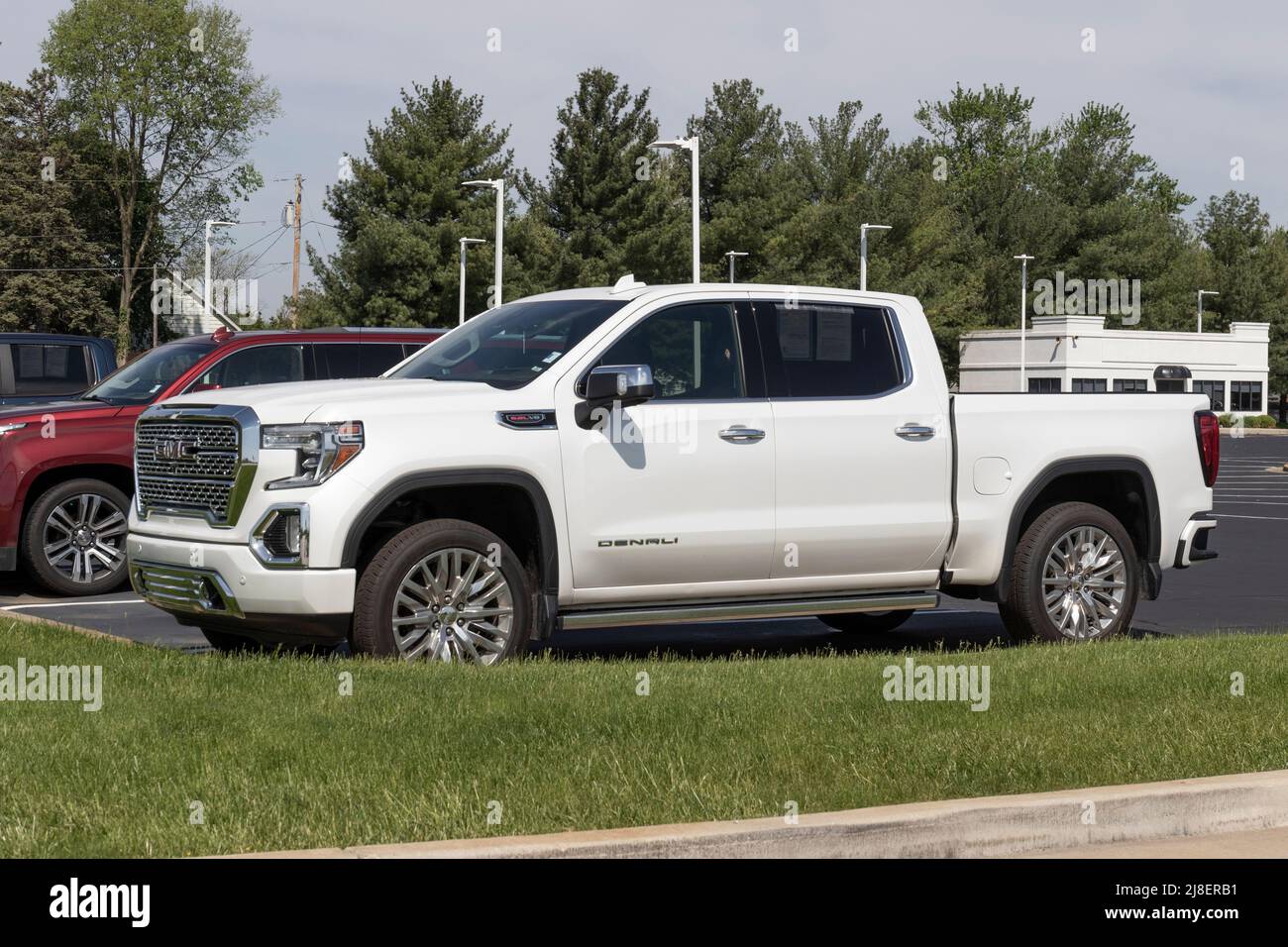 Kokomo Circa May 2022 Used GMC Sierra Denali pickup display. With