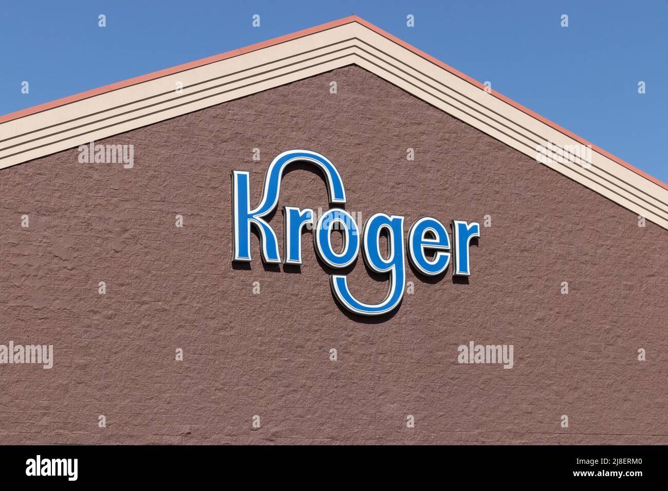 Kendallville Circa May 2022 Kroger Supermarket. Kroger is one of the