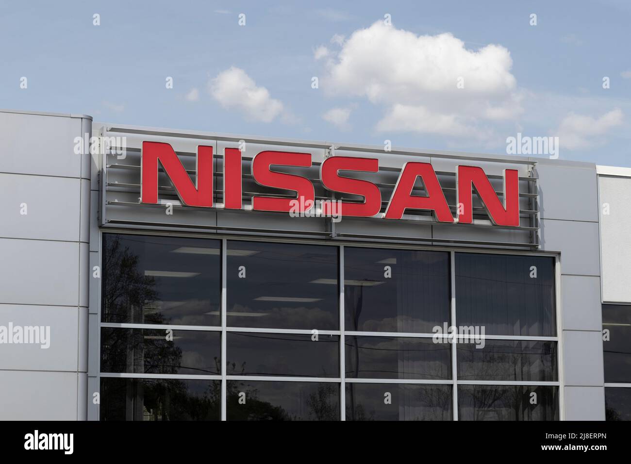 Elkhart Circa May 2022 Nissan Car, SUV and Pickup Truck dealership