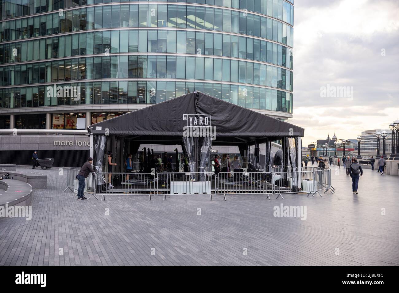 Outdoor restaurant dining, exercise and hair salons open up again