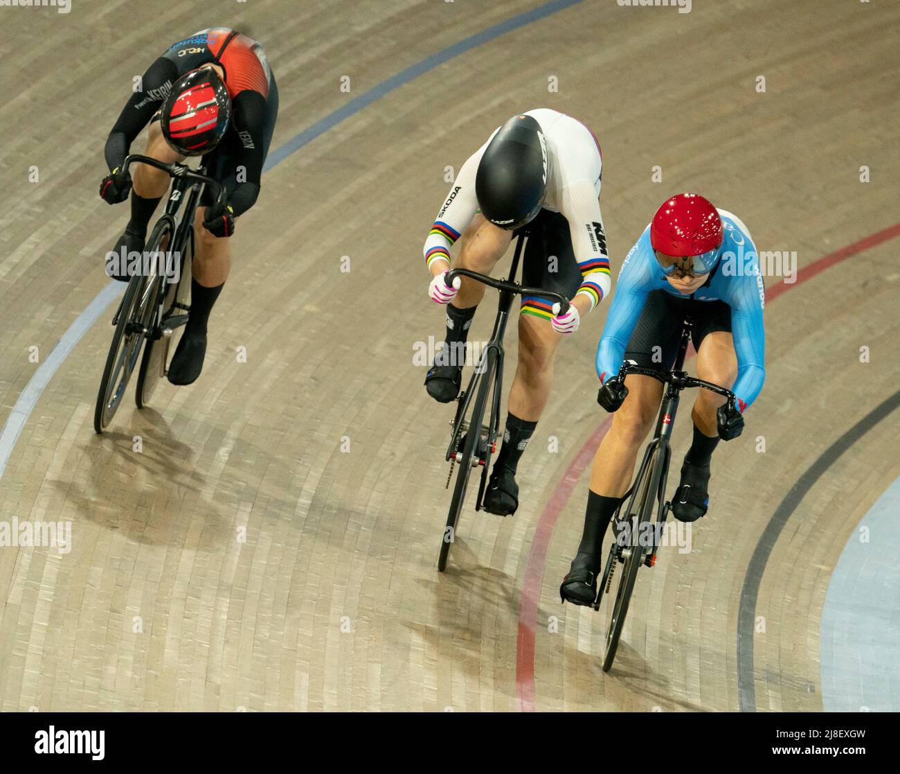 May 15, 2022, Milton, Ont, CAN Kelsey Mitchell, right, of Canada