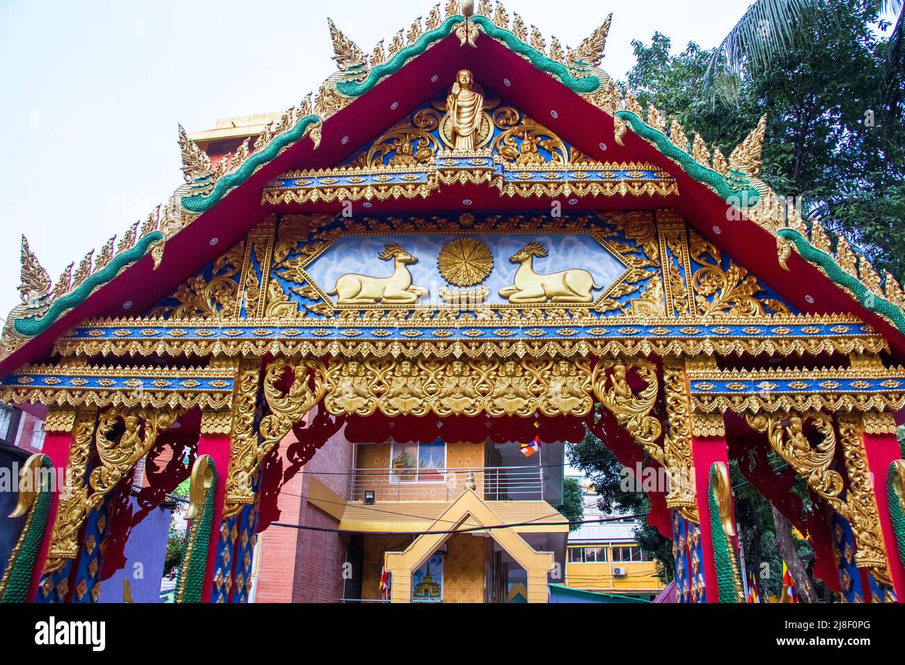 Buddha Purnima, the biggest religious festival of the Buddhist community after two years of Covid-induced restrictions. Buddha followers are celebrati Stock Photo