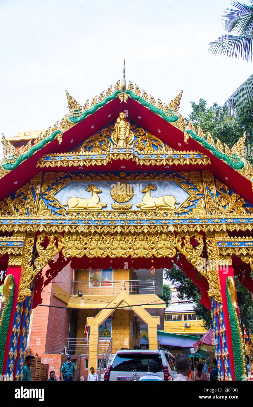 Buddha Purnima, the biggest religious festival of the Buddhist community after two years of Covid-induced restrictions. Buddha followers are celebrati Stock Photo