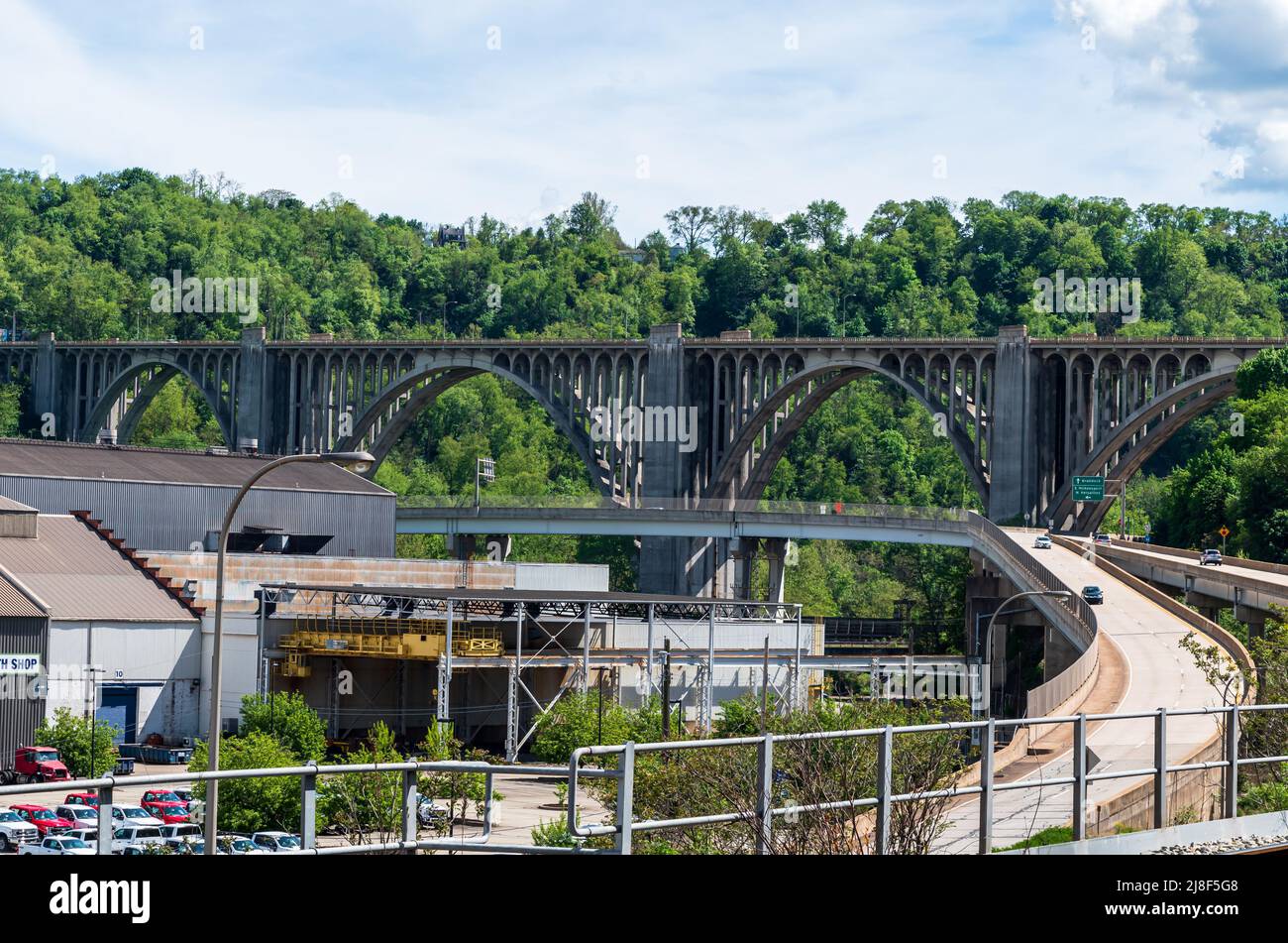Braddock Avenue, the Tri Boro Expressway leading up to the
