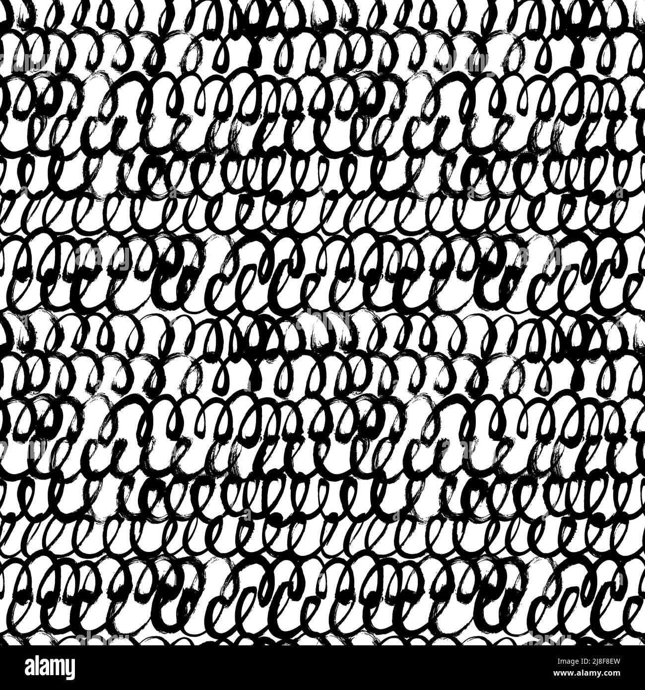Wavy and swirled horizontal lines seamless pattern Stock Vector Image ...