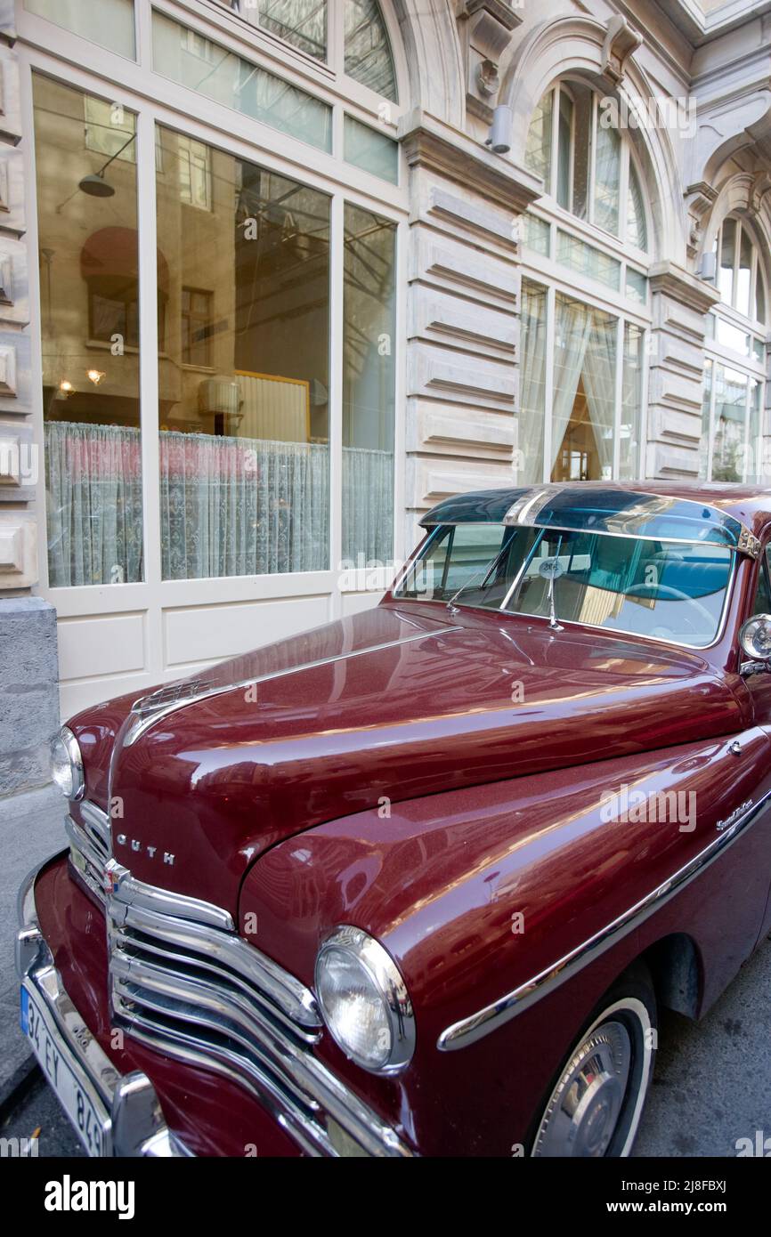 Classic Chrysler Plymouth Car for Airport pickup of clients Pera Palace