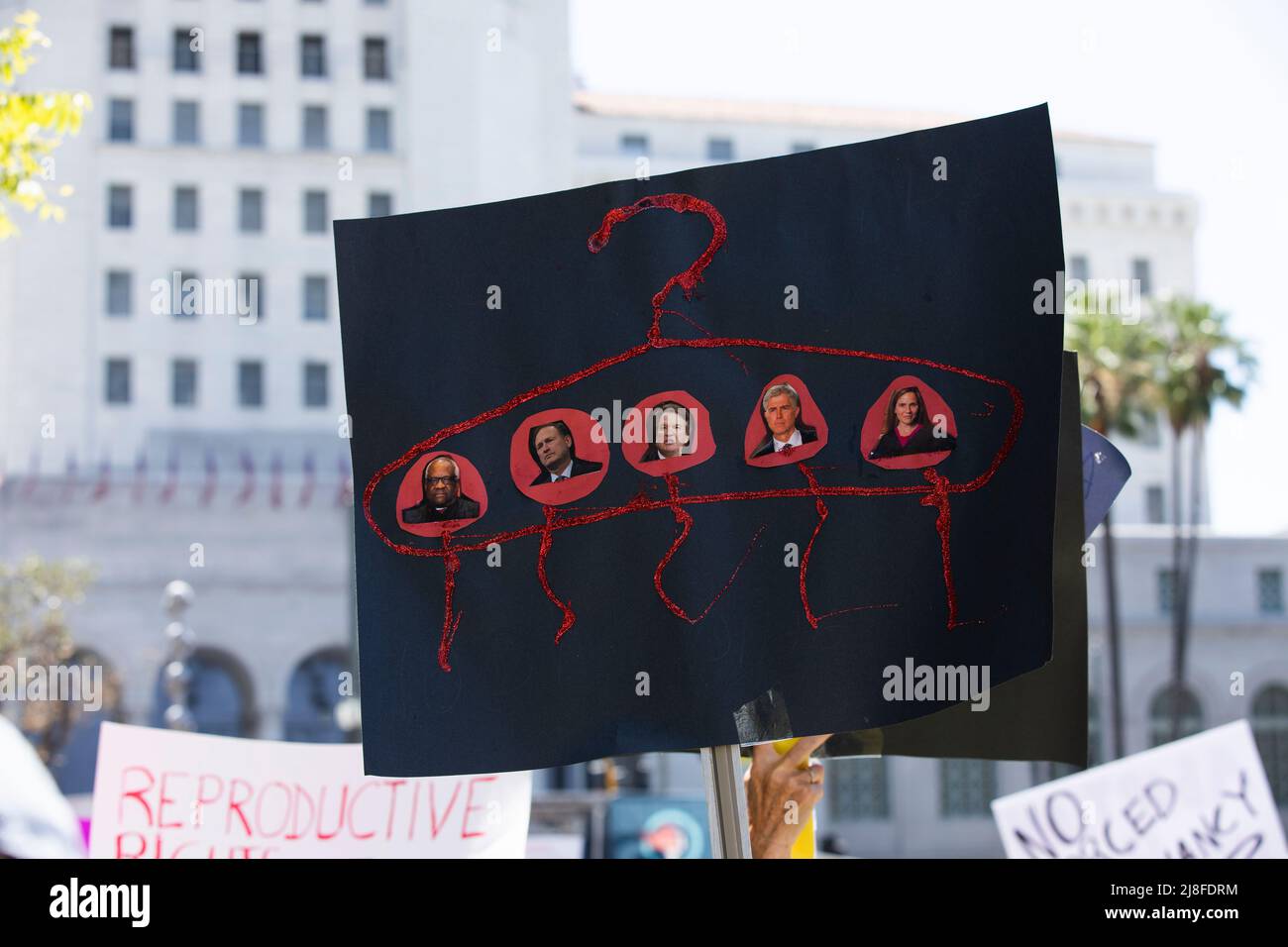 Los Angeles, California, USA May 14, 2022 Activists protest the