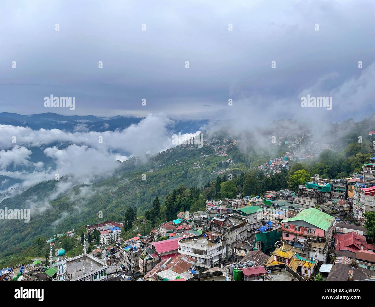 Darjeeling hills Himalaya West Bengal India Stock Photo