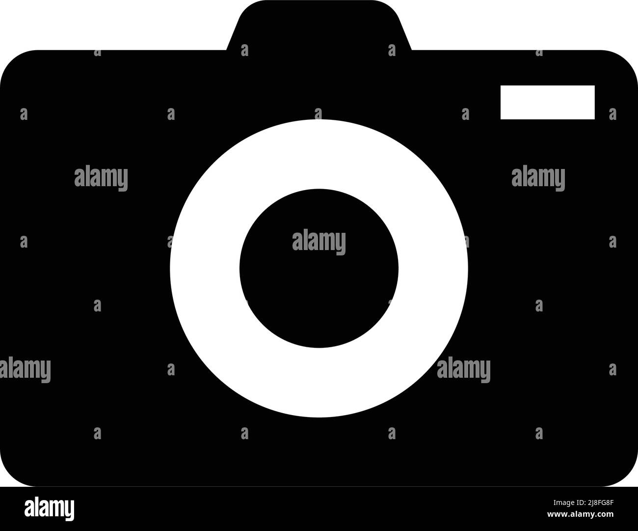 Camera silhouette icon. Simple vector. Editable vector. Stock Vector