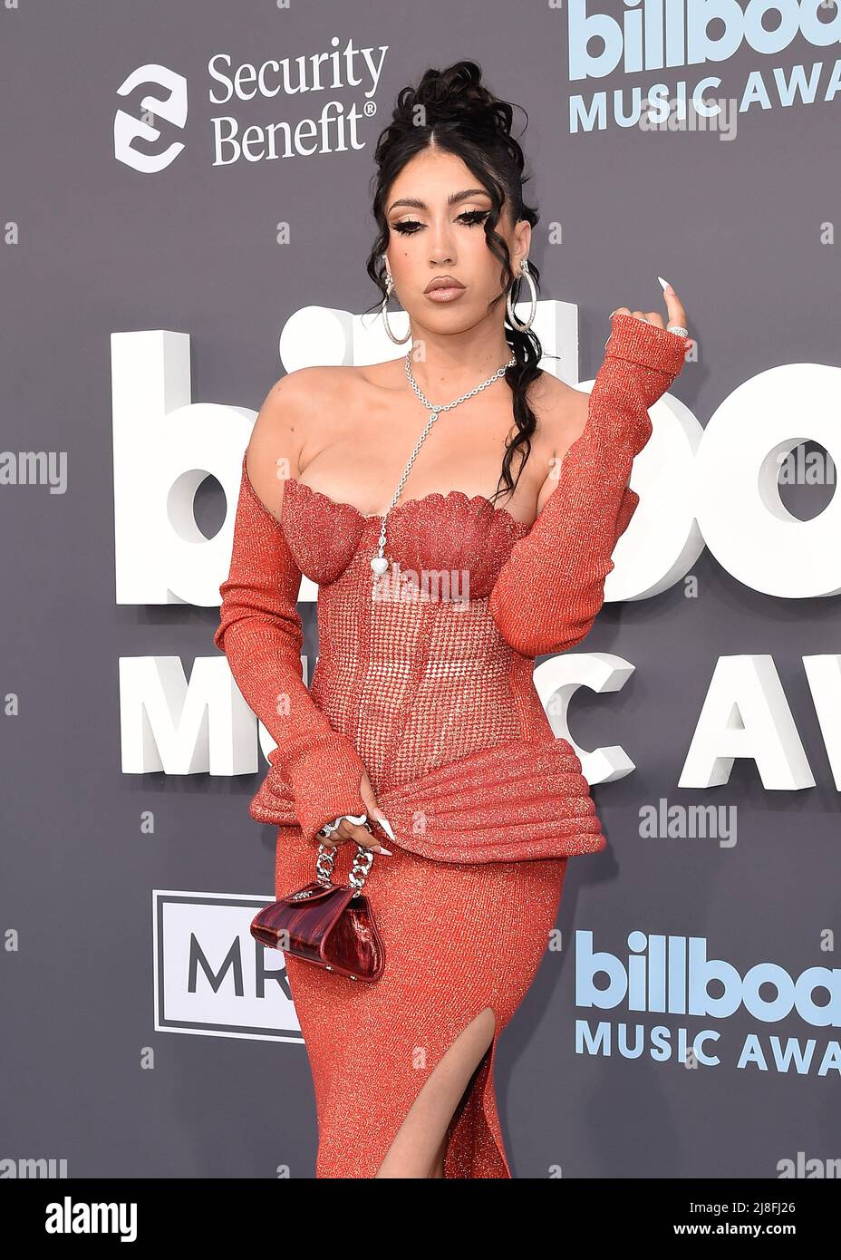 Kali Uchis on the red carpet at the 2022 Billboard Music Awards at MGM