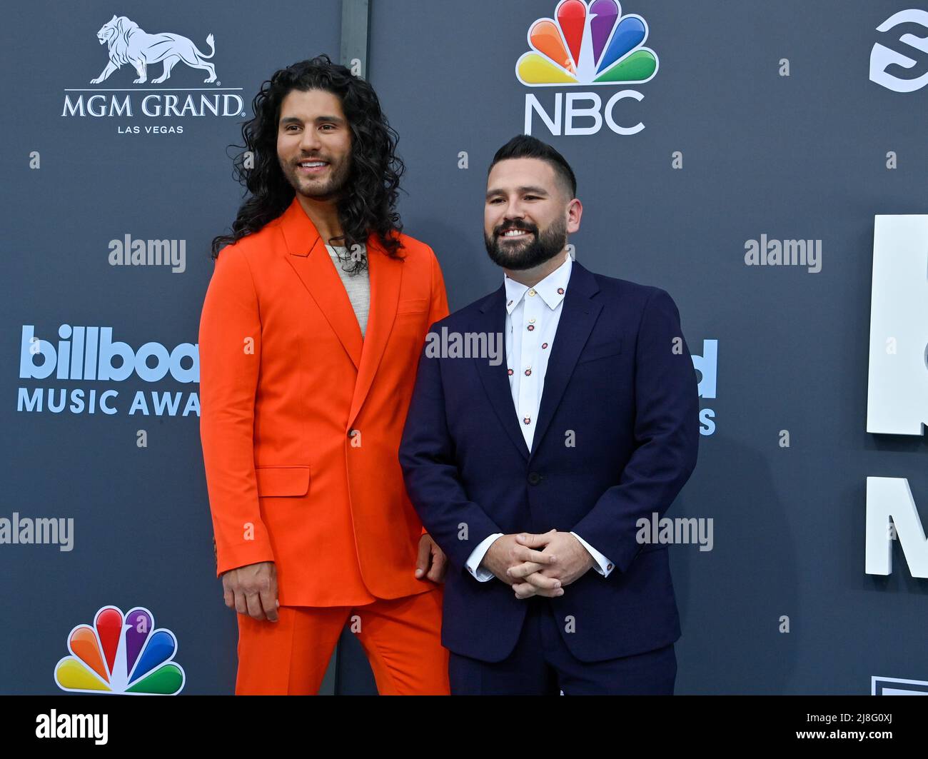 Las Vegas, United States. 16th May, 2022. Dan Smyers and Shay Mooney of musical duo Dan Shay Las Vegas, United States. 16th May, 2022. Dan Smyers and Shay Mooney of musical duo Dan Shay