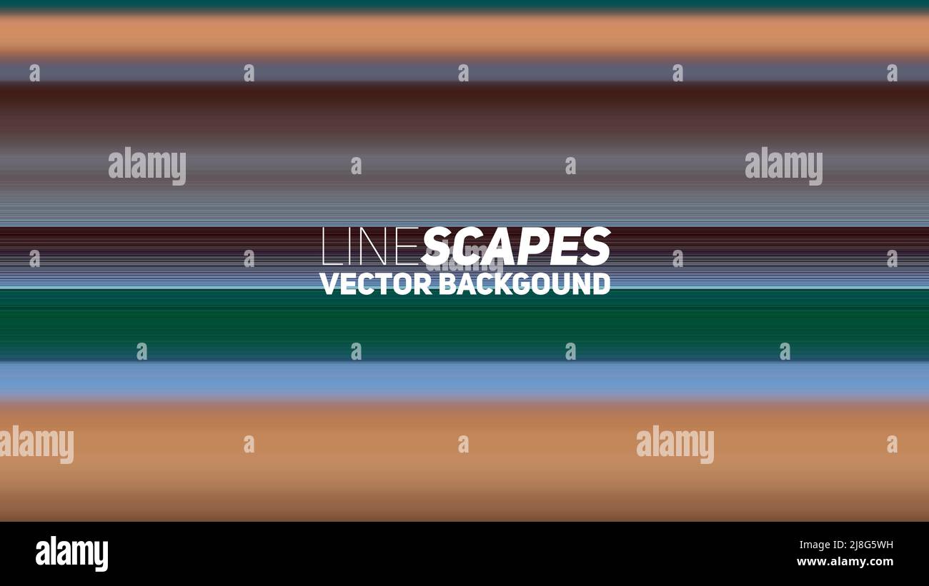 LineScapes Gradient Background. Minimal Gradient Stripes. Stock Vector