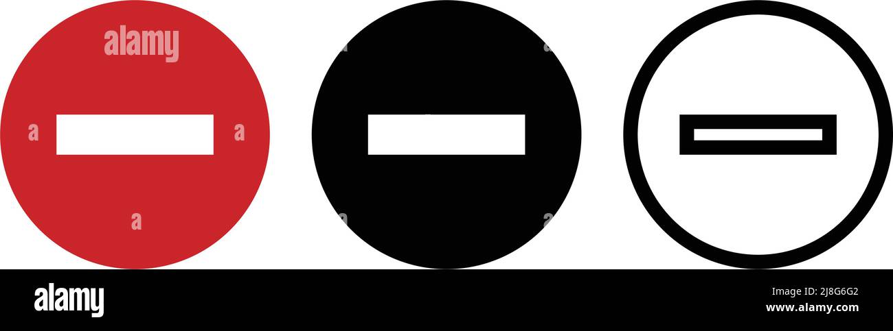 Stop sign icon set. Editable vector Stock Vector Image & Art - Alamy