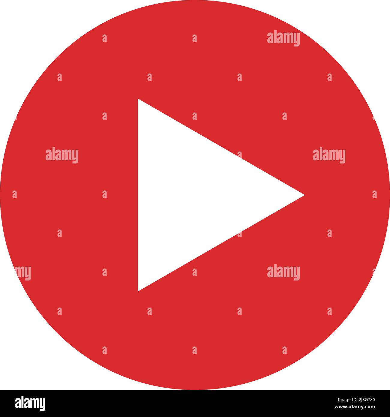 Simple red play button. Editable vector Stock Vector Image & Art - Alamy