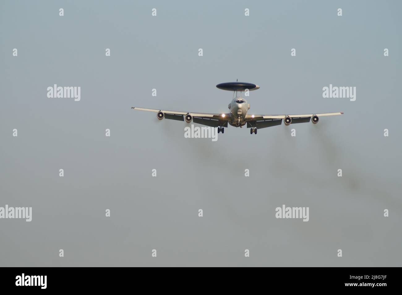 Boeing E-3 AWACS in Teveren Stock Photo