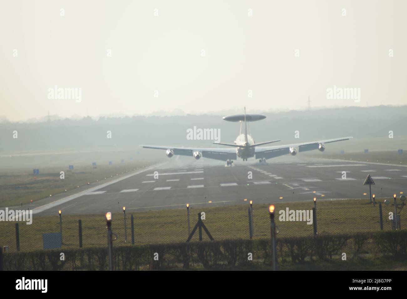 Boeing E-3 AWACS in Teveren Stock Photo