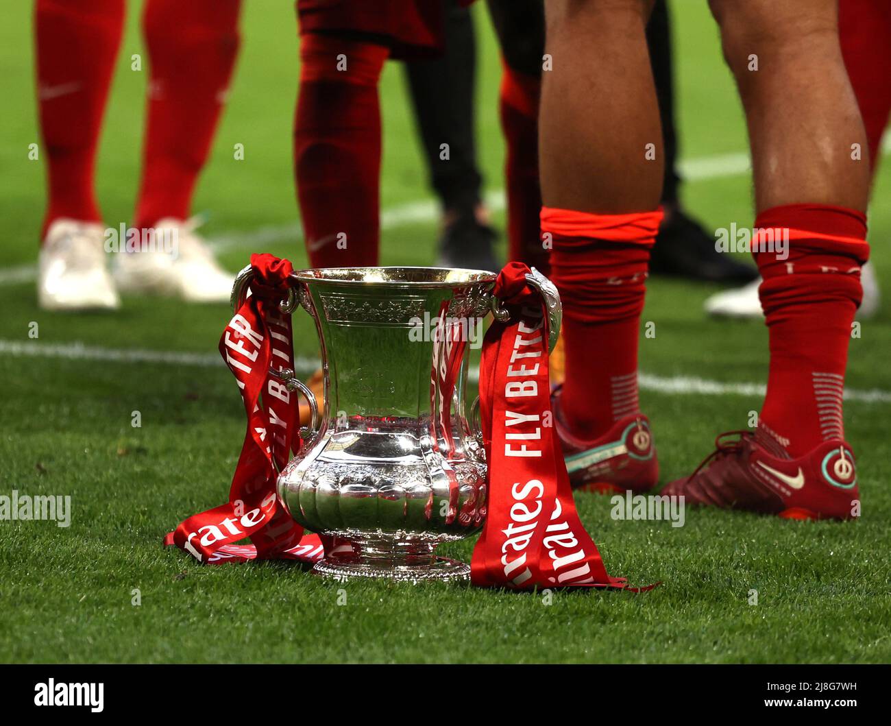 London, UK. 14th May, 2022. The FA Cup at the Emirates FA Cup Final with Chelsea v Liverpool at Wembley Stadium, London, UK, on May 14, 2022 Credit: Paul Marriott/Alamy Live News Stock Photo
