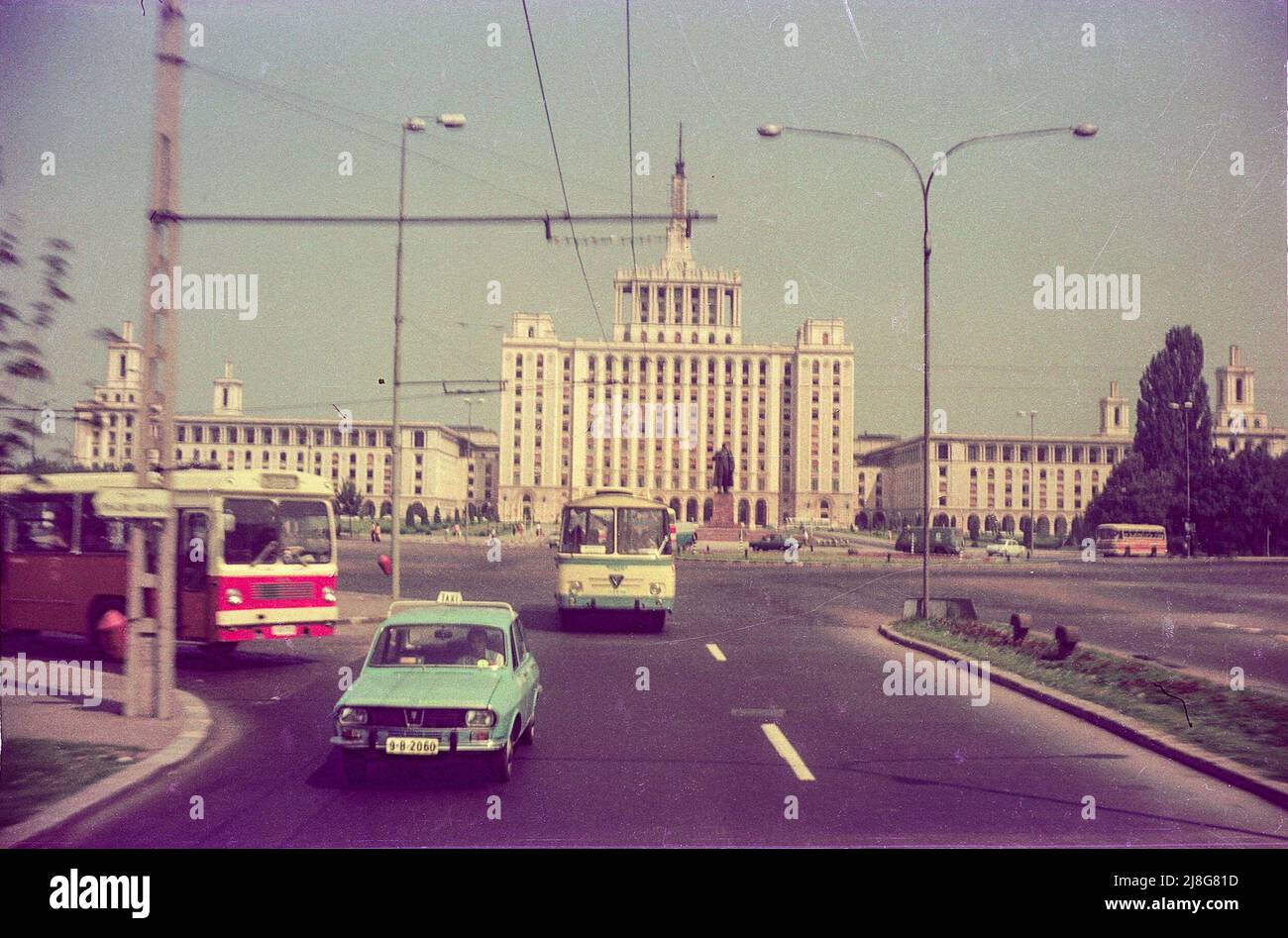Casa Scanteii, "House of the Spark", Bucharest 1975 Stock Photo