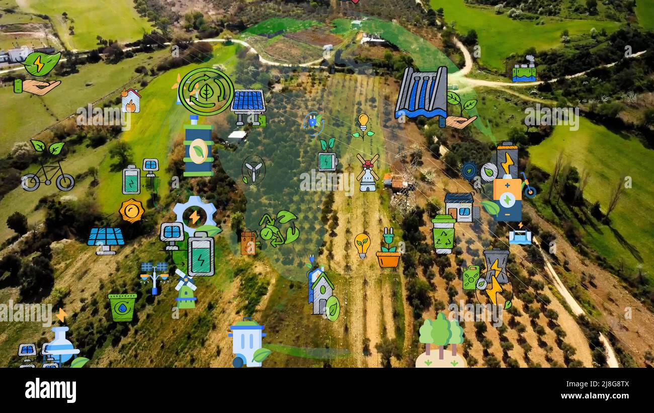Environmental technology concept. Sustainable development goals. SDGs ...