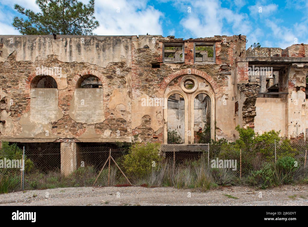 Abandoned Miniera di Naracauli (Laveria Brassey), Arbus, Sardinia, Italy Stock Photo