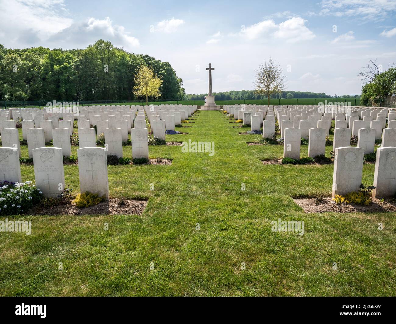 This Is The British First World War Cemetery At La Ville Aux Bois Most this-is-the-british-first-world-war-cemetery-at-la-ville-aux-bois-most