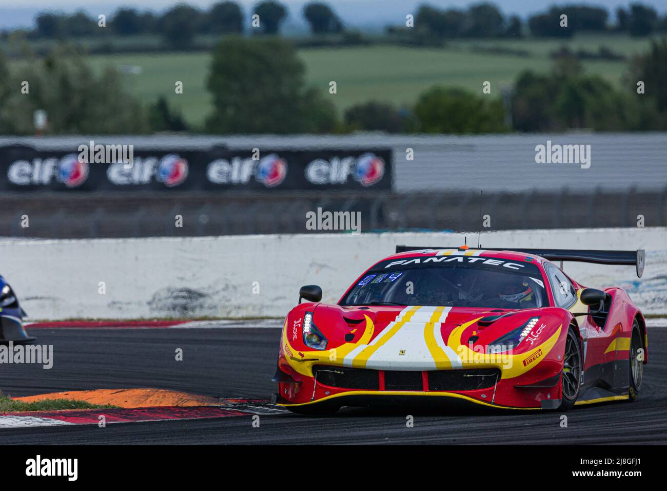 21 Delacour Hugo (fra), Sbirrazzuoli Cedric (mon), AF Corse, Ferrari 488 GT3, action during the 2nd round of the 2022 GT World Challenge Europe Sprint Cup, from May 13 to 15 on the Circuit de Nevers Magny-Cours in Magny-Cours, France - Photo: Cl..ment Luck/DPPI/LiveMedia Stock Photo