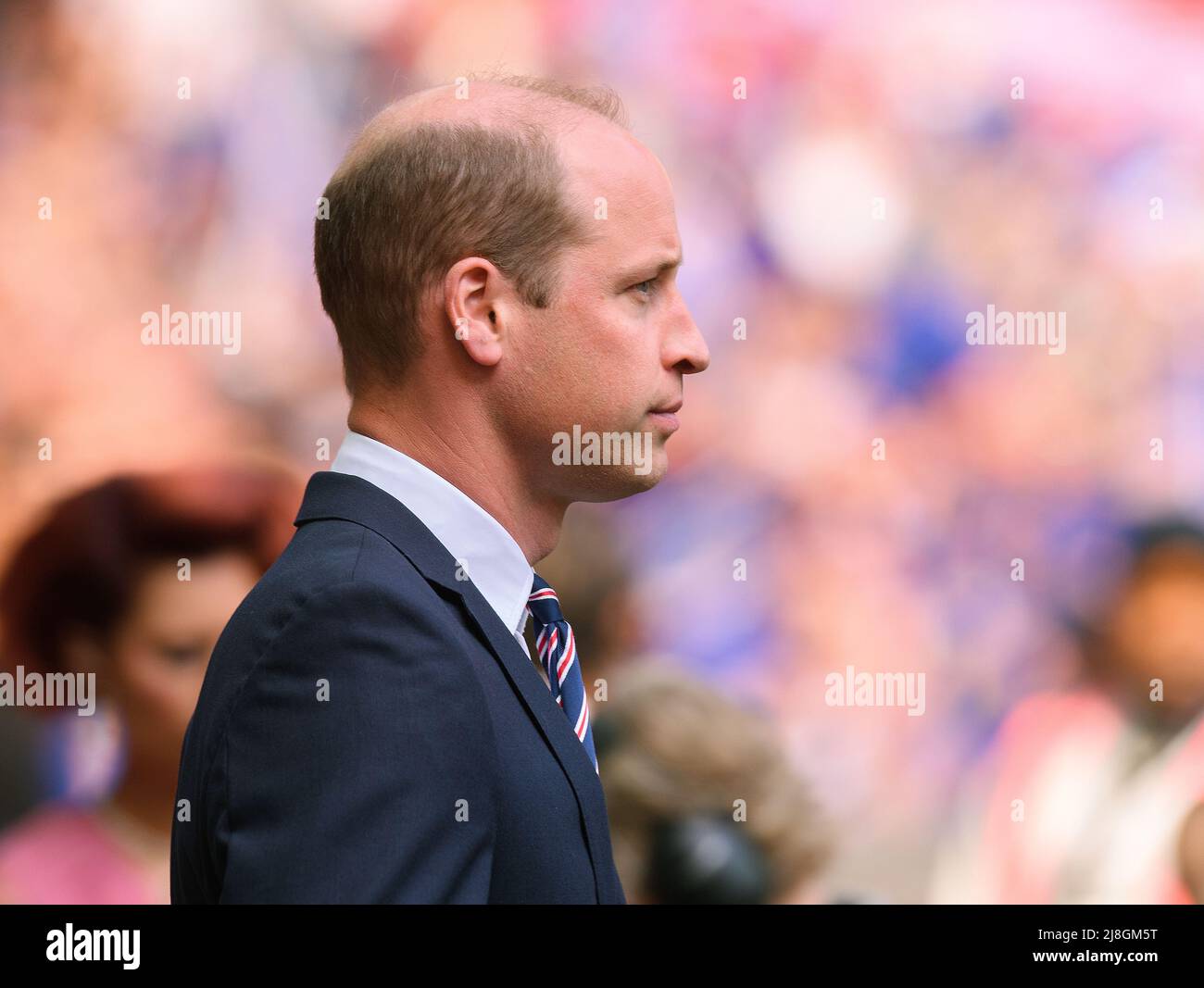 14 May 2022 - Chelsea v Liverpool - Emirates FA Cup Final - Wembley Stadium  HRH Prince William at the FA Cup Final at Wembley Stadium Picture Credit : © Mark Pain / Alamy Live News Stock Photo