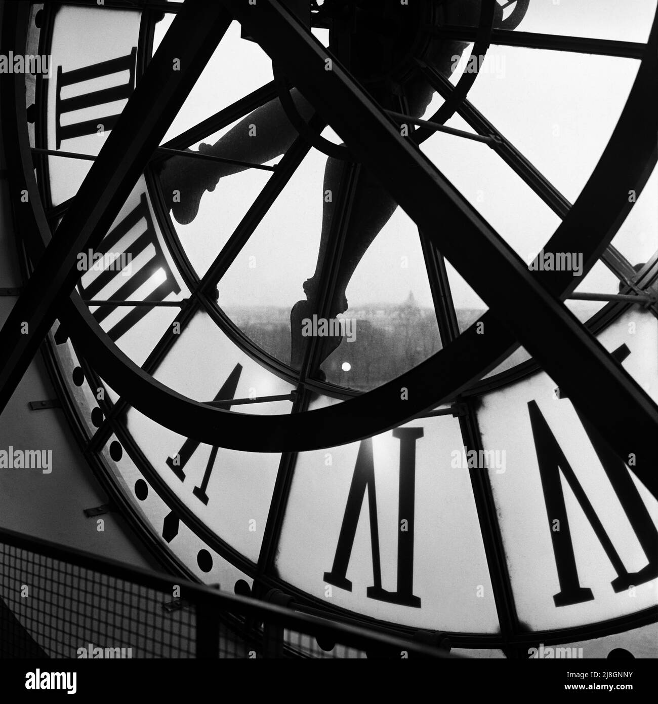 Orsay Clock, Paris. Stock Photo