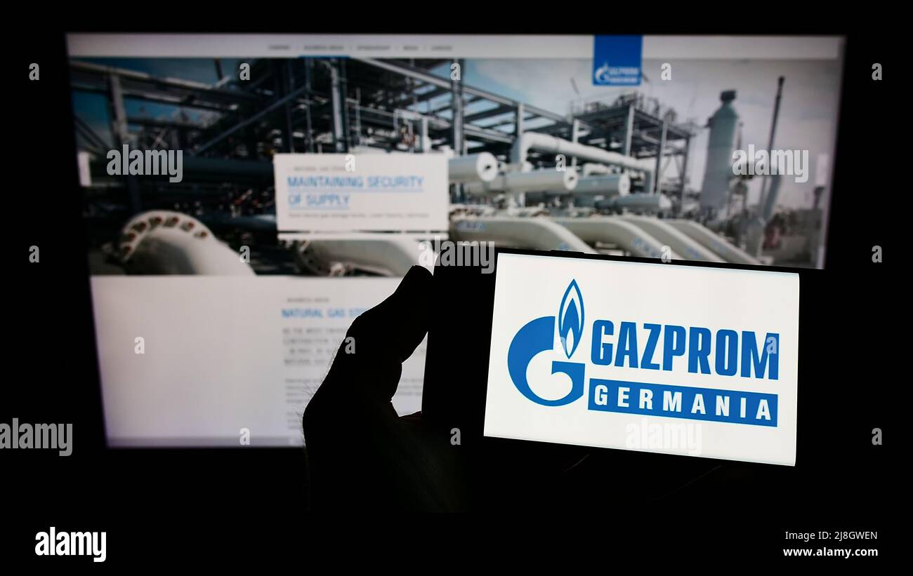 Gazprom logo hi-res stock photography and images - Alamy