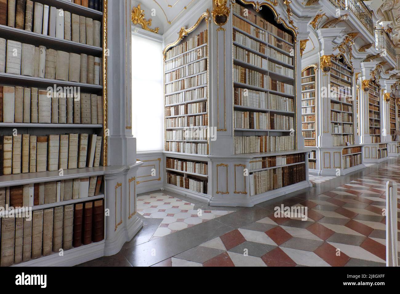 The gorgeous and artistic monastery library of Admont, Styria, Austria Stock Photo