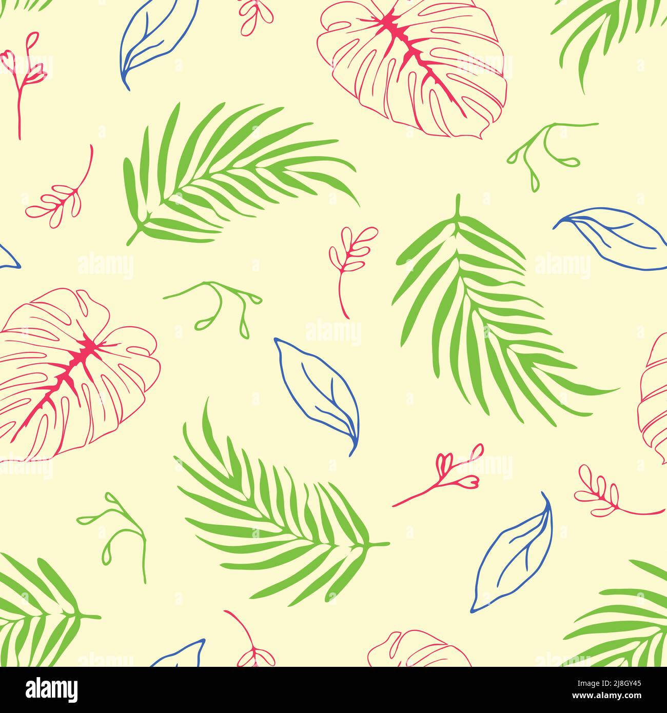 Light Green Leaf Pattern