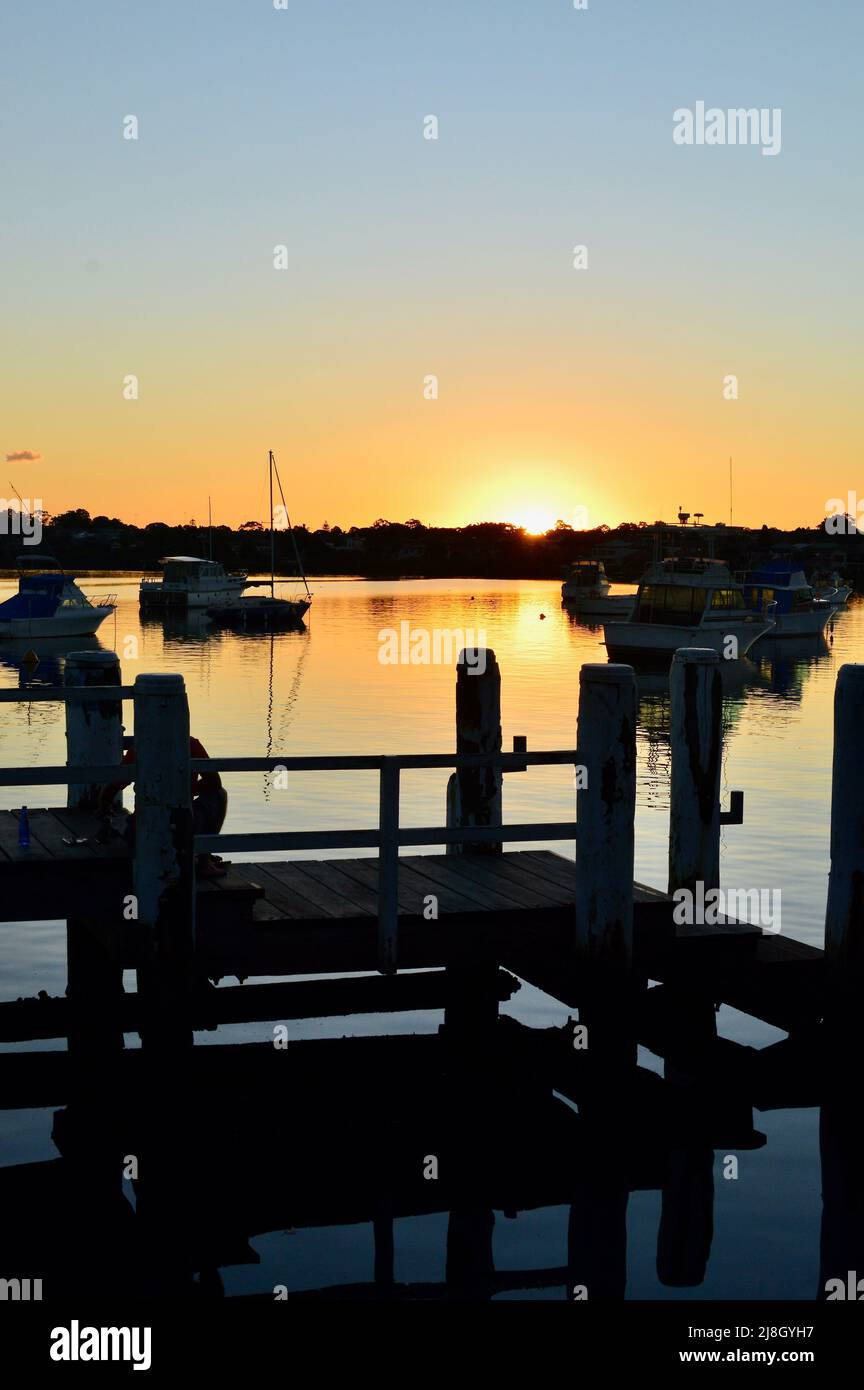 Dusk on a wharf hi-res stock photography and images - Alamy