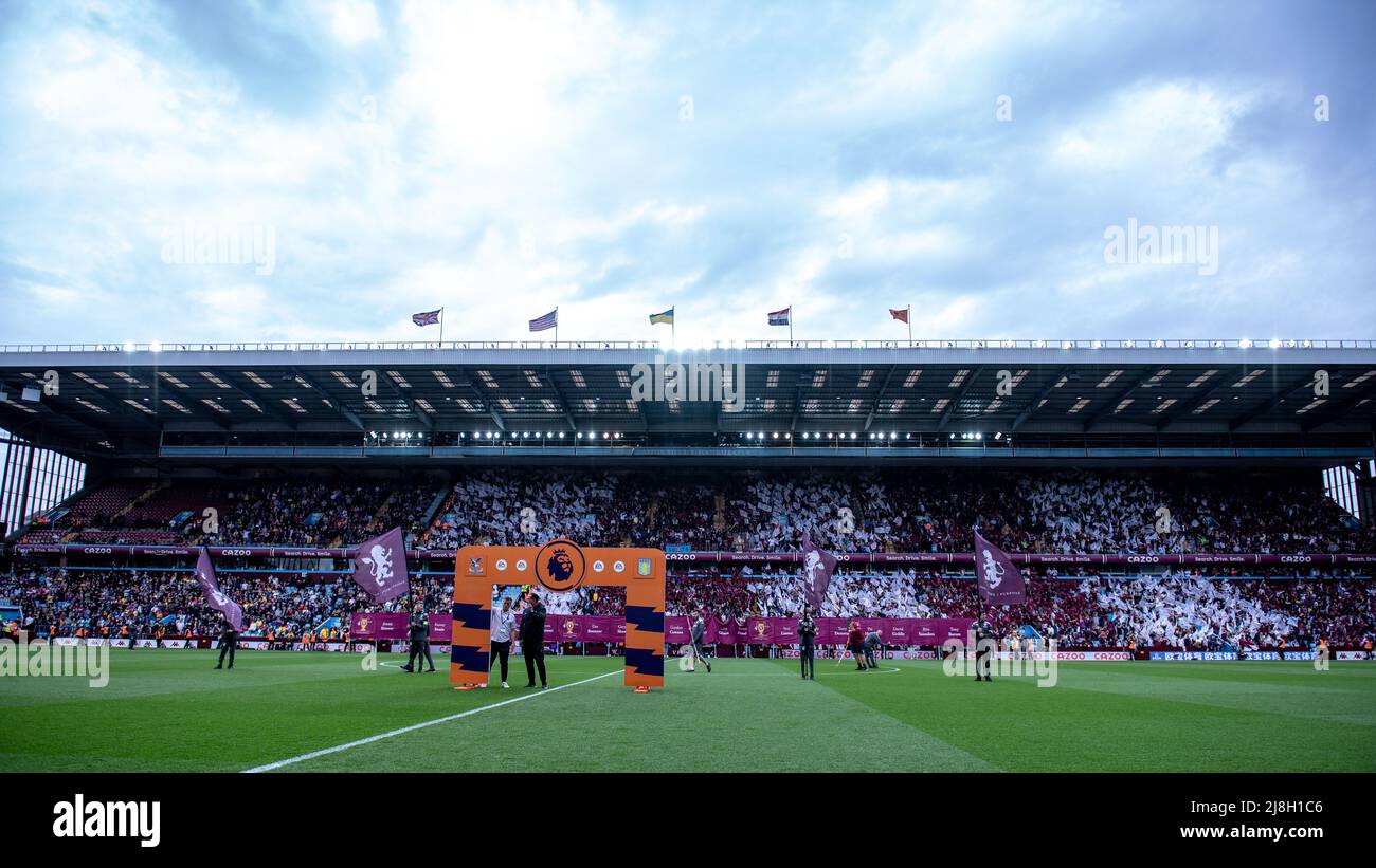 BIRMINGHAM, ENGLAND - MAY 15: a general view during the Premier League match between Aston Villa and Crystal Palace at Villa Park on May 15, 2022 in B Stock Photo