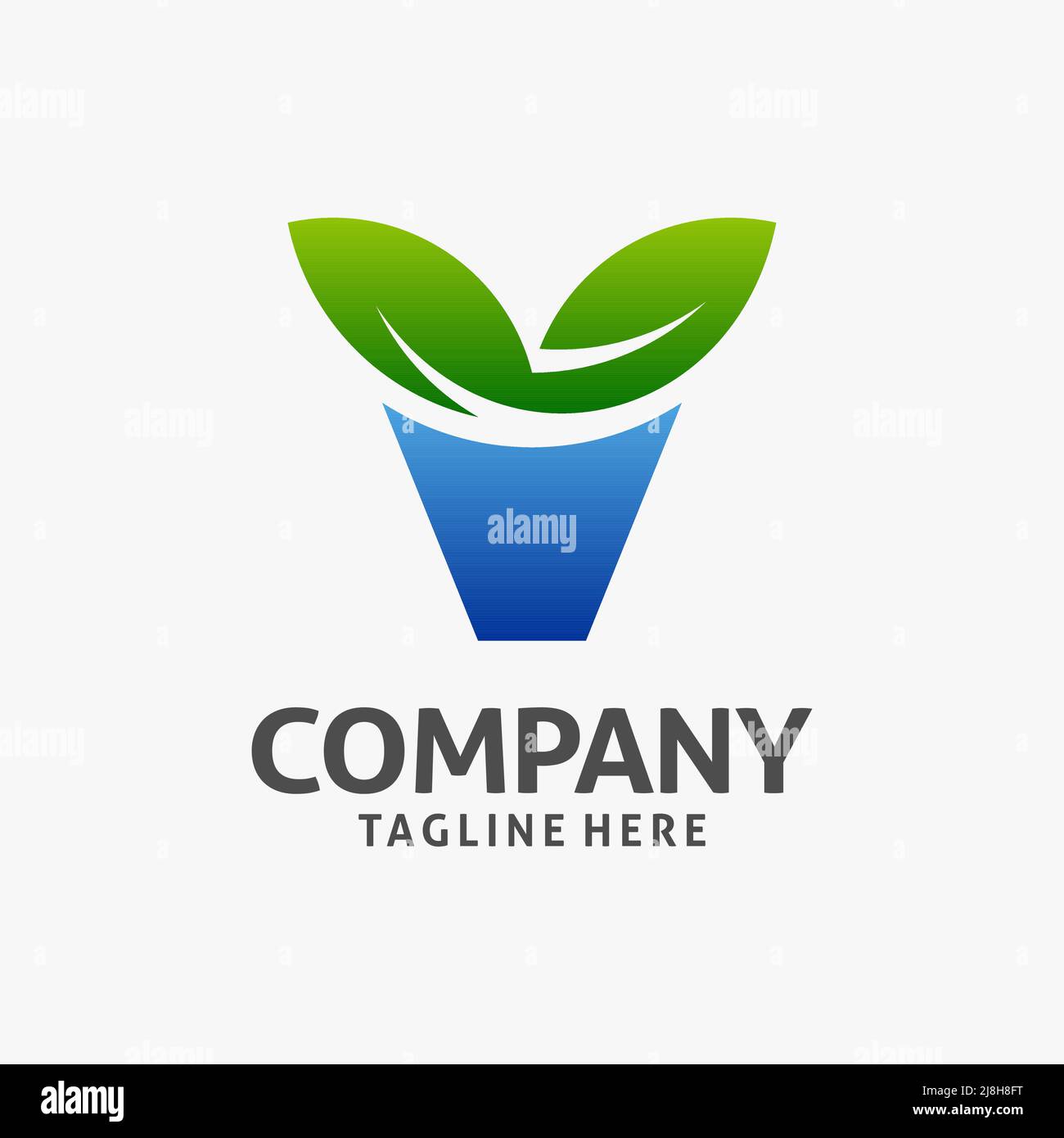 Letter V leaf logo design Stock Vector Image & Art - Alamy