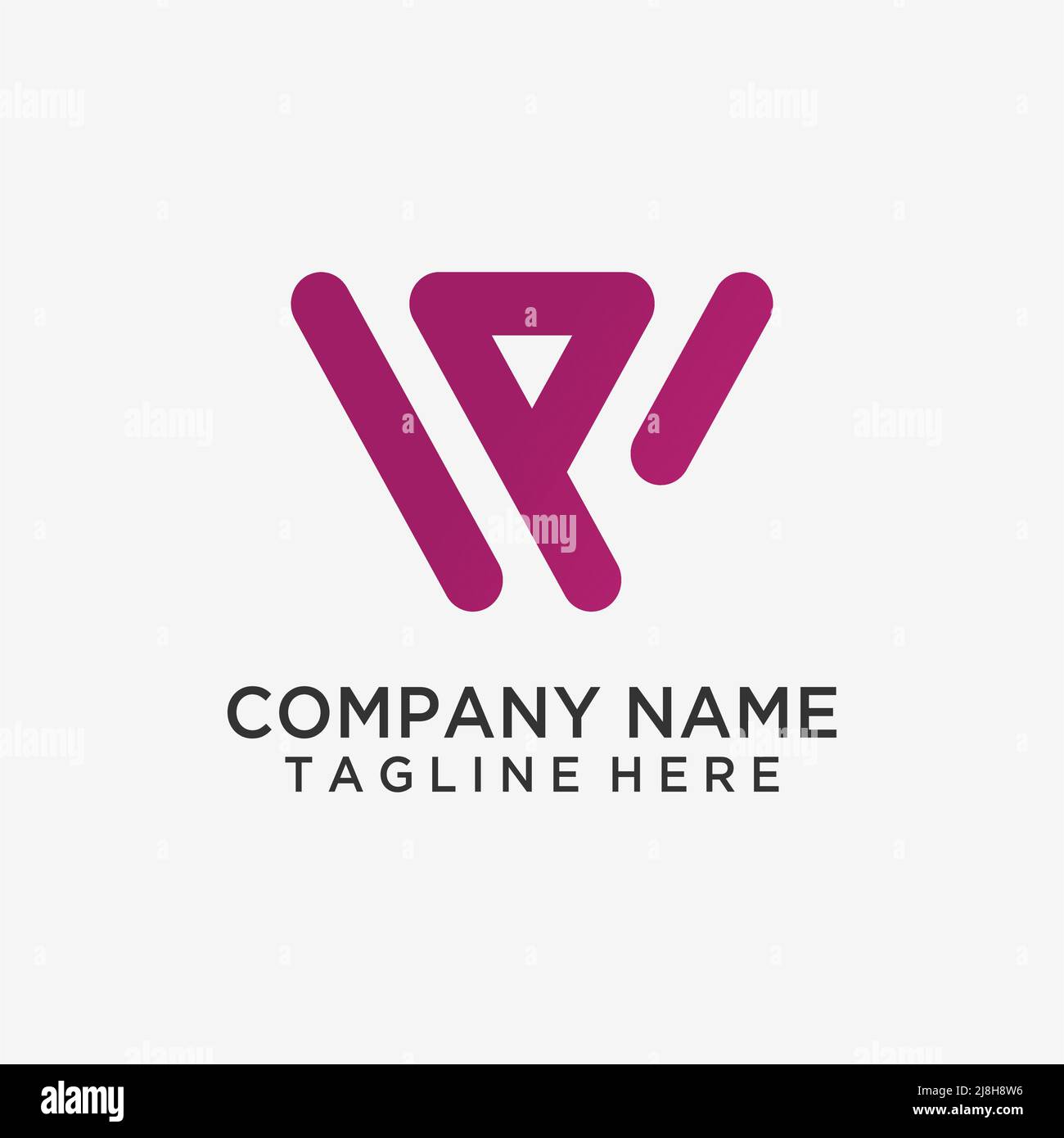 Letter WP logo design Stock Vector Image & Art - Alamy