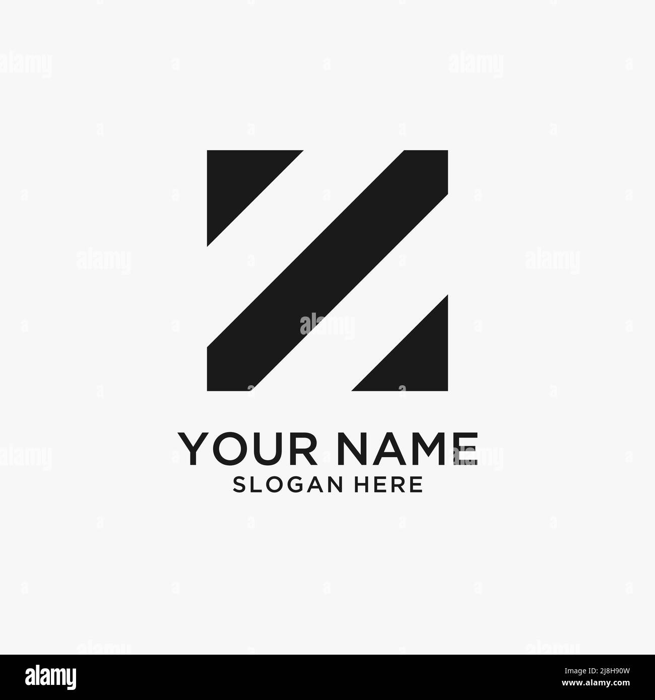 z-letter-square-logo-design-stock-vector-image-art-alamy